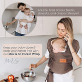 Baby Wrap carrier - Earth Gray